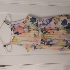 Floor length floral dress